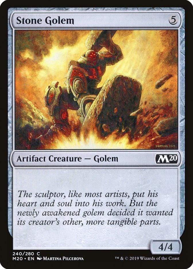 Magic: The Gathering MTG Single Stone Golem [Core Set 2020]