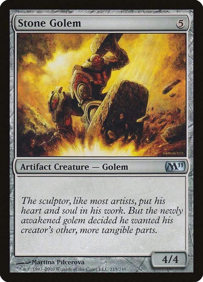 Magic: The Gathering MTG Single Stone Golem [Magic 2011]