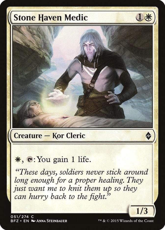 Magic: The Gathering MTG Single Stone Haven Medic [Battle for Zendikar]