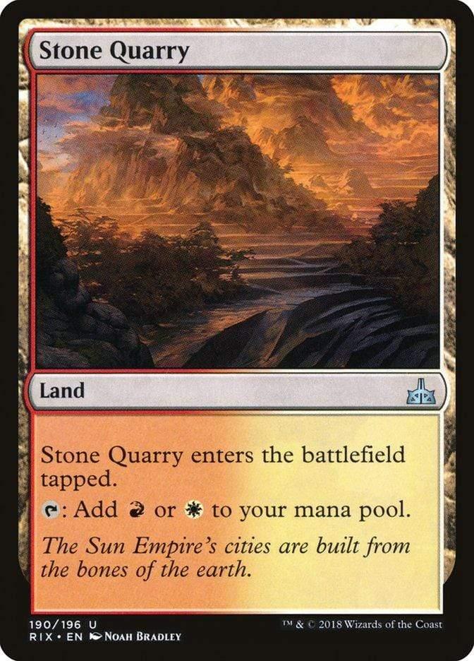 Magic: The Gathering MTG Single Stone Quarry [Rivals of Ixalan]