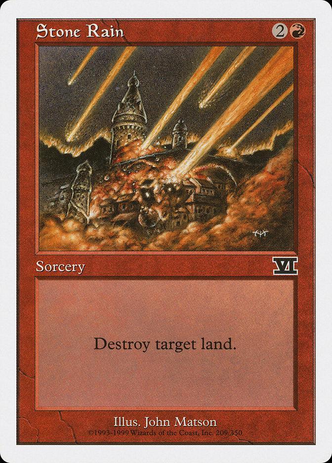 Magic: The Gathering MTG Single Stone Rain [Classic Sixth Edition]