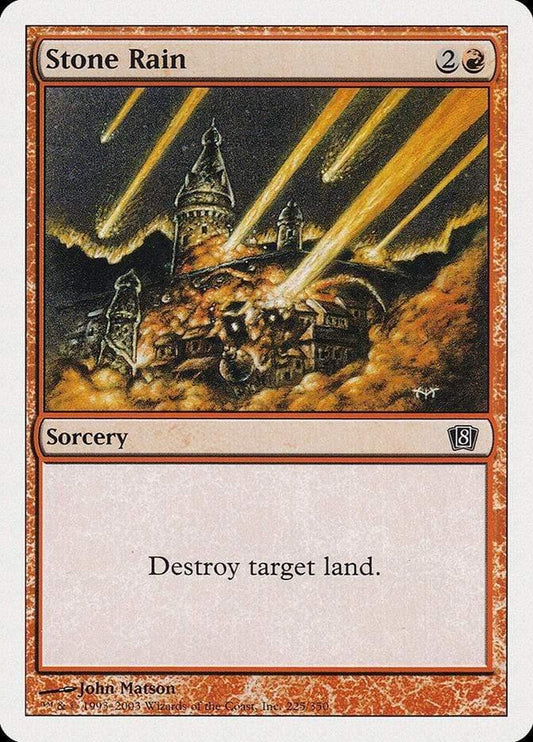 Magic: The Gathering MTG Single Stone Rain [Eighth Edition]