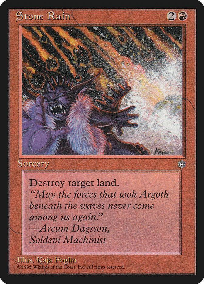 Magic: The Gathering MTG Single Stone Rain [Ice Age]