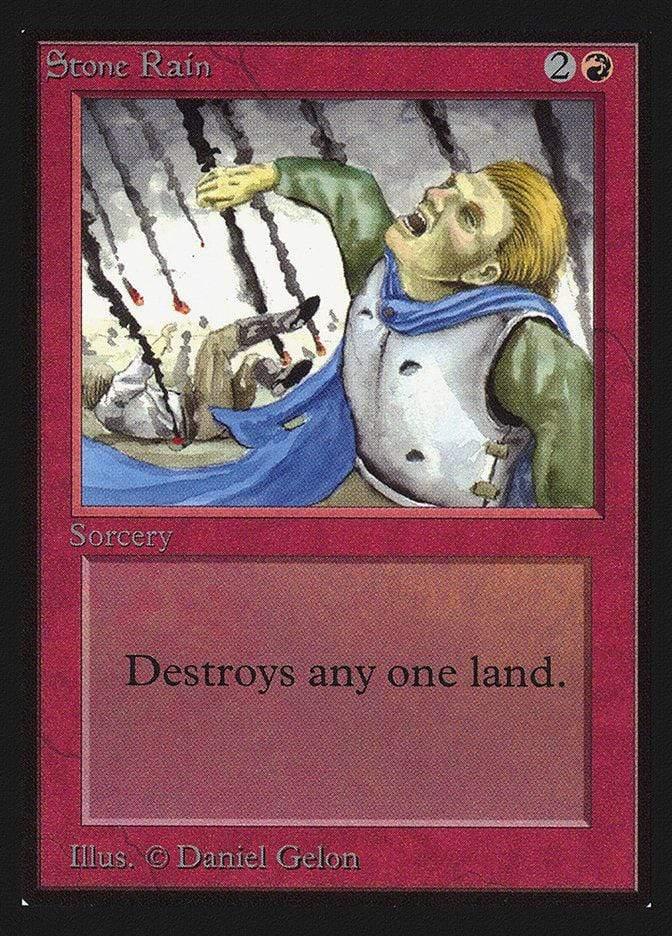 Magic: The Gathering MTG Single Stone Rain [International Collectors’ Edition]