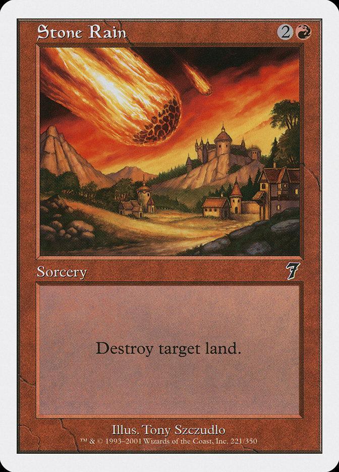 Magic: The Gathering MTG Single Stone Rain [Seventh Edition]