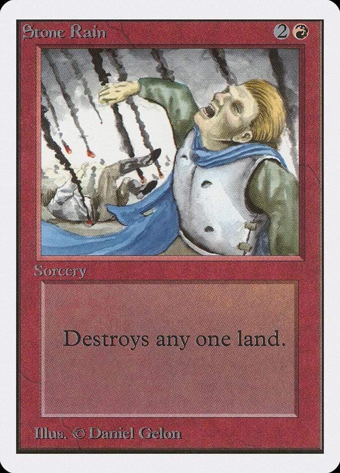 Magic: The Gathering MTG Single Stone Rain [Unlimited Edition]