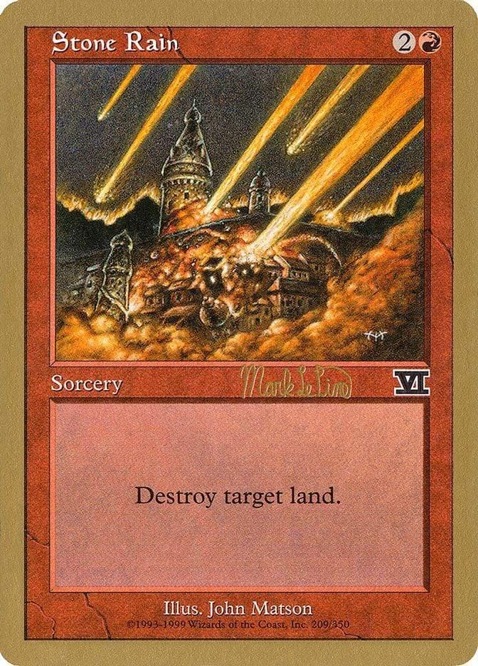 Magic: The Gathering MTG Single Stone Rain [World Championship Decks 1999]