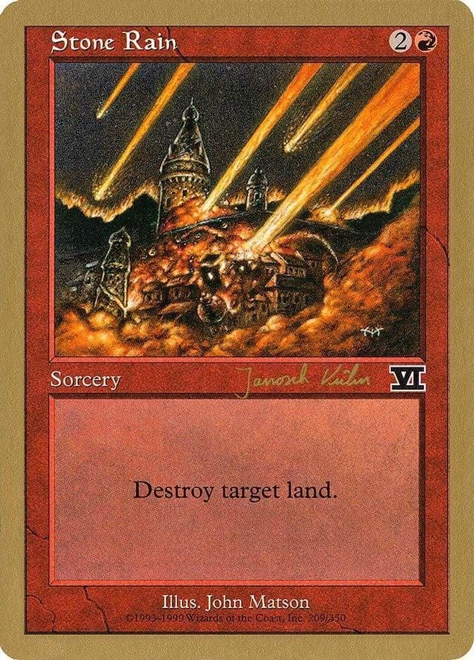 Magic: The Gathering MTG Single Stone Rain [World Championship Decks 2000]