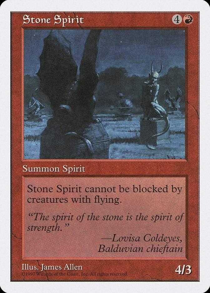 Magic: The Gathering MTG Single Stone Spirit [Fifth Edition]