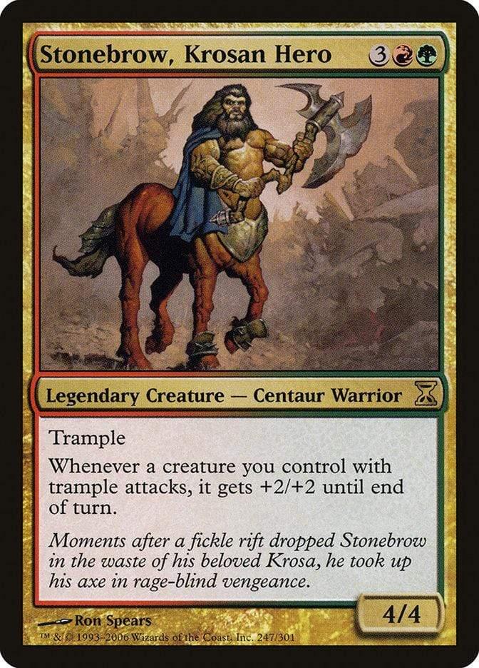 Magic: The Gathering MTG Single Stonebrow, Krosan Hero [Time Spiral]
