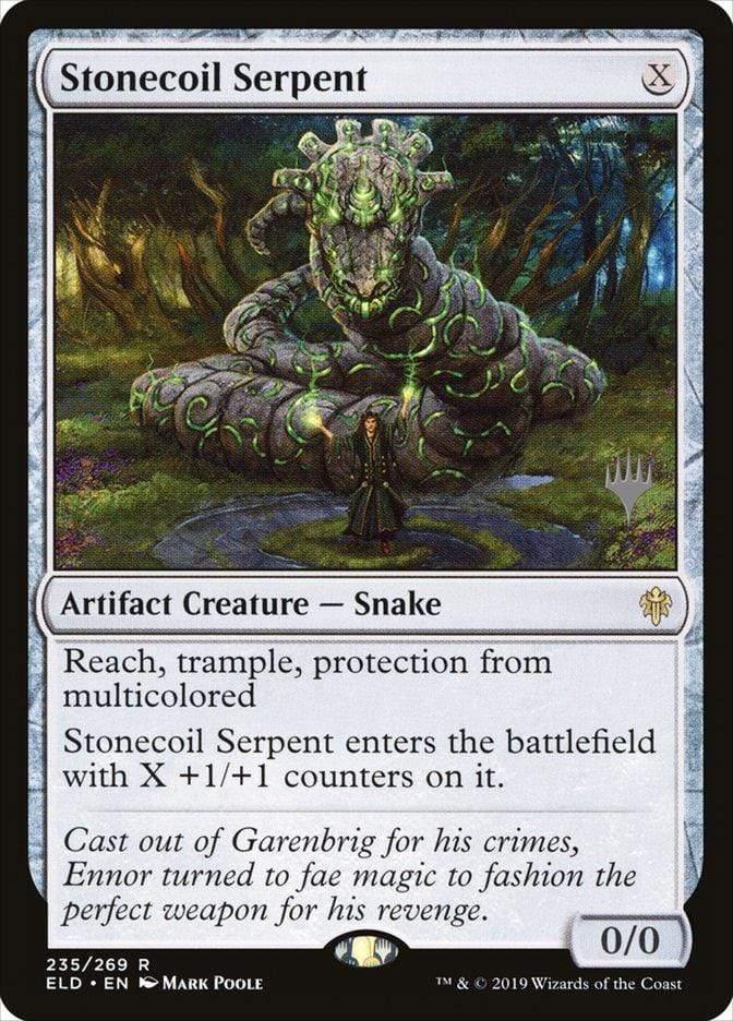 Magic: The Gathering MTG Single Stonecoil Serpent (Promo Pack) [Throne of Eldraine Promos]