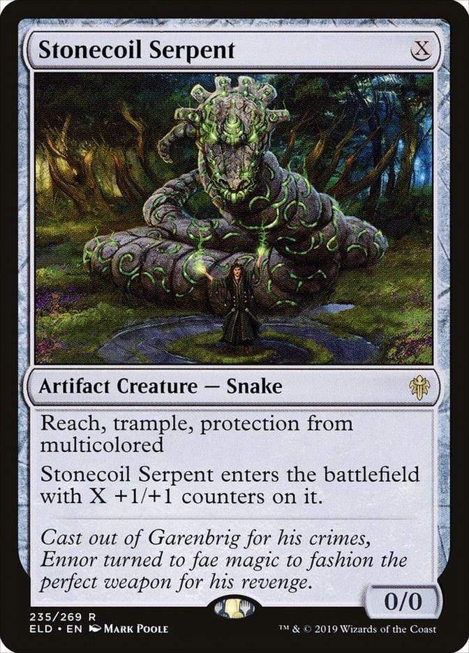 Magic: The Gathering MTG Single Stonecoil Serpent [Throne of Eldraine]