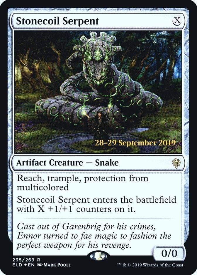 Magic: The Gathering MTG Single Stonecoil Serpent  [Throne of Eldraine Prerelease Promos]