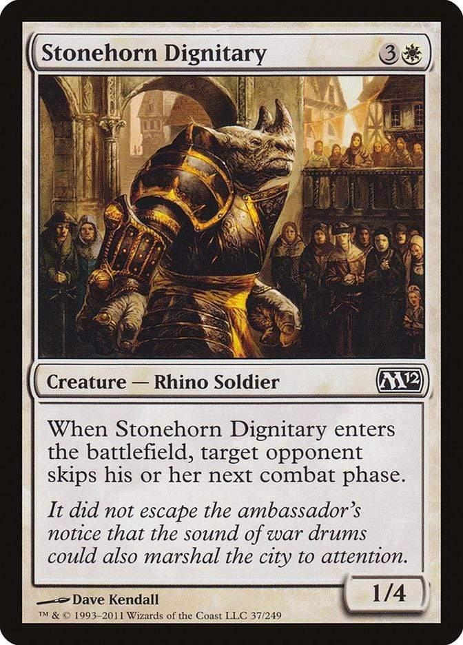 Magic: The Gathering MTG Single Stonehorn Dignitary [Magic 2012]