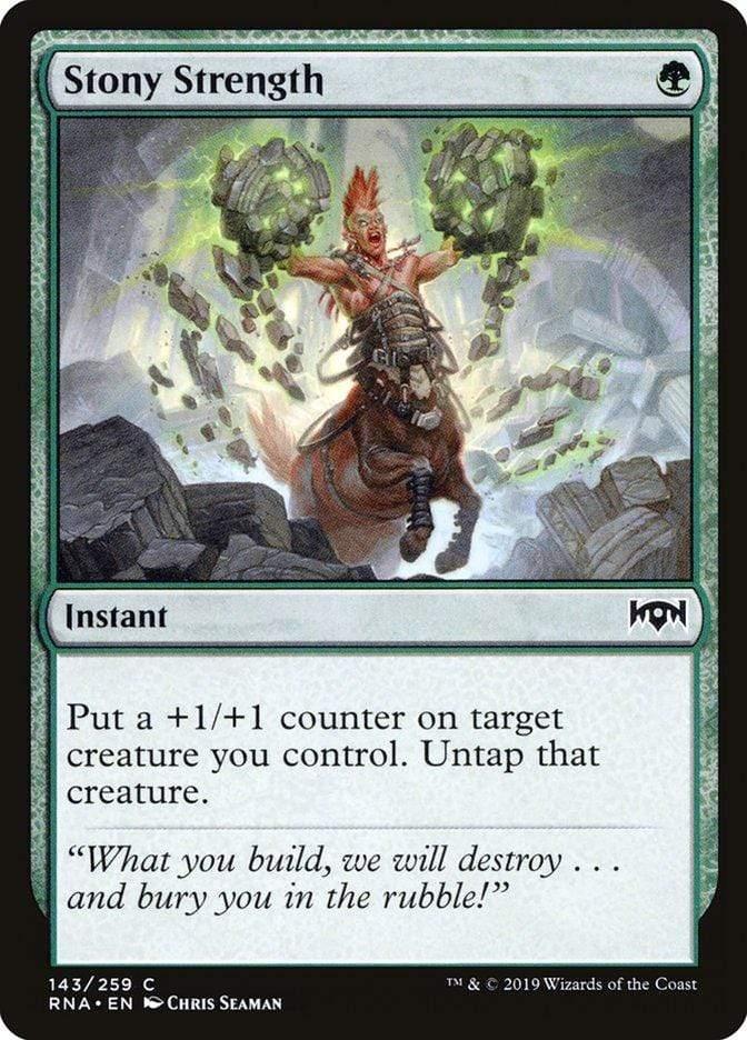 Magic: The Gathering MTG Single Stony Strength [Ravnica Allegiance]