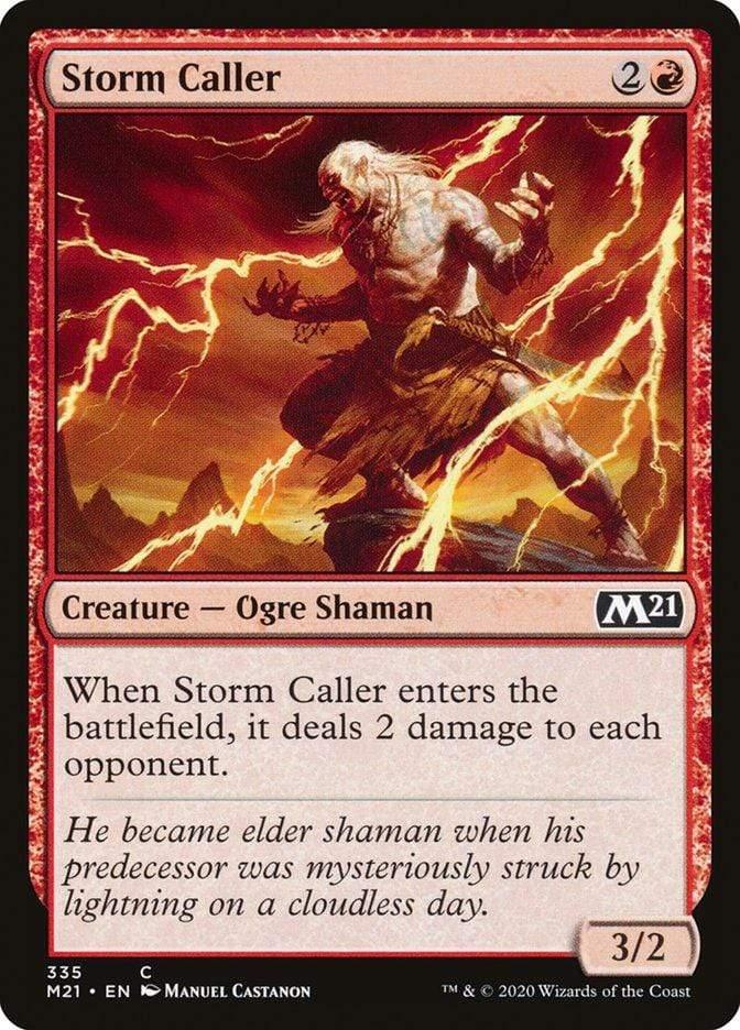 Magic: The Gathering MTG Single Storm Caller [Core Set 2021]