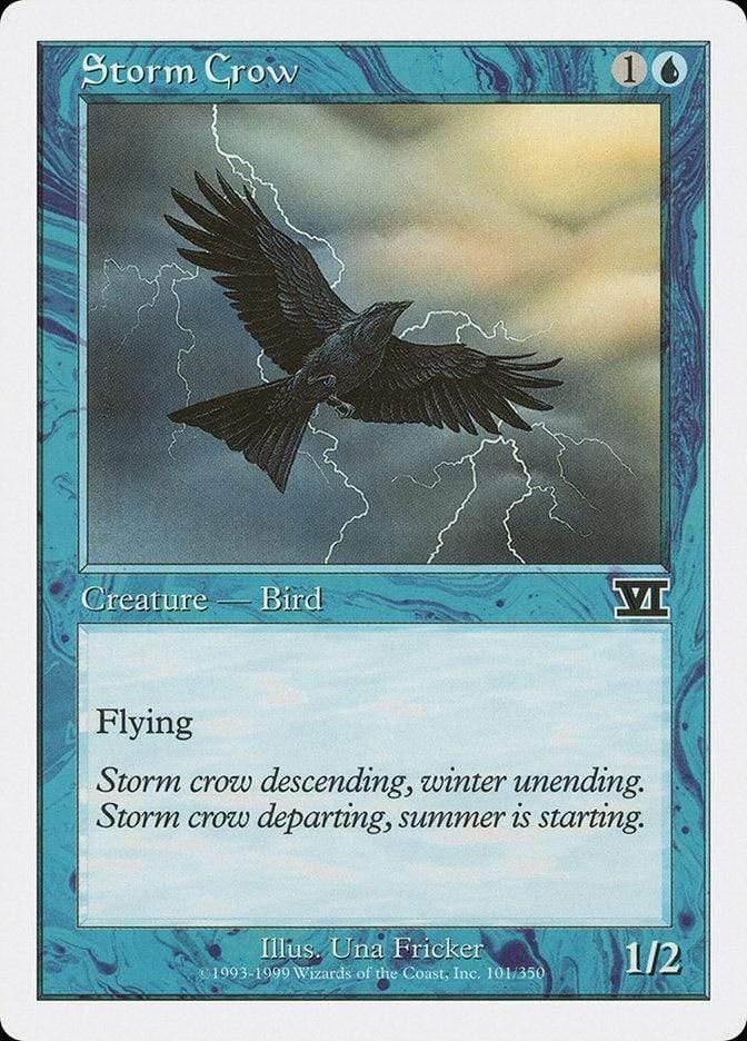 Magic: The Gathering MTG Single Storm Crow [Classic Sixth Edition]