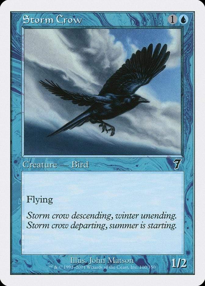 Magic: The Gathering MTG Single Storm Crow [Seventh Edition]