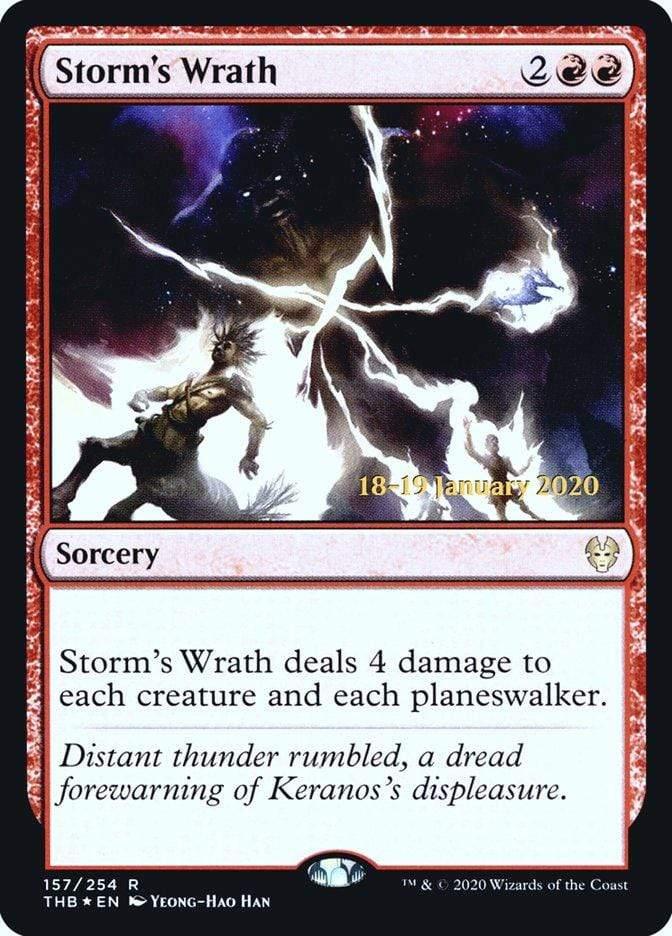 Magic: The Gathering MTG Single Storm's Wrath [Theros Beyond Death Prerelease Promos]