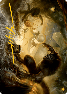 Magic: The Gathering MTG Single Storm the Festival Art Card (Gold-Stamped Signature) [Innistrad: Midnight Hunt Art Series]