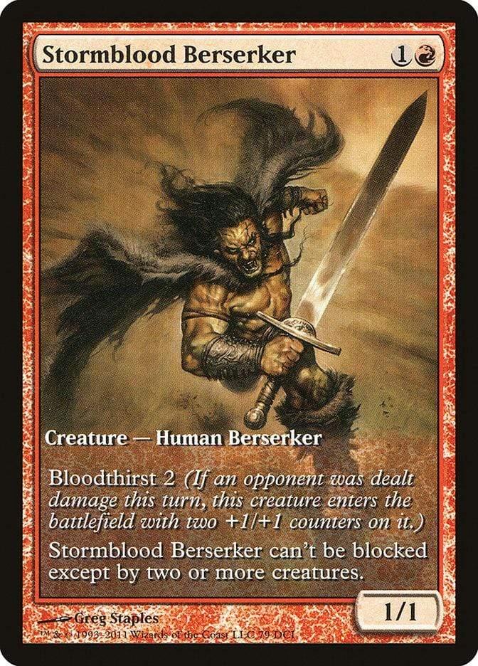 Magic: The Gathering MTG Single Stormblood Berserker (Extended) [Magic 2012 Promos]