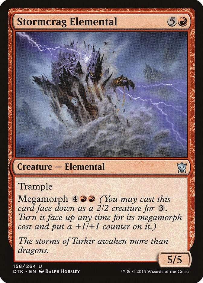 Magic: The Gathering MTG Single Stormcrag Elemental [Dragons of Tarkir]