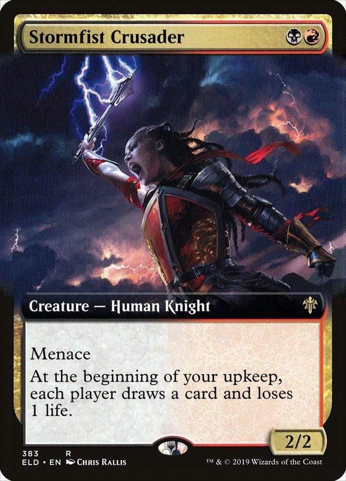 Magic: The Gathering MTG Single Stormfist Crusader (Extended) [Throne of Eldraine]