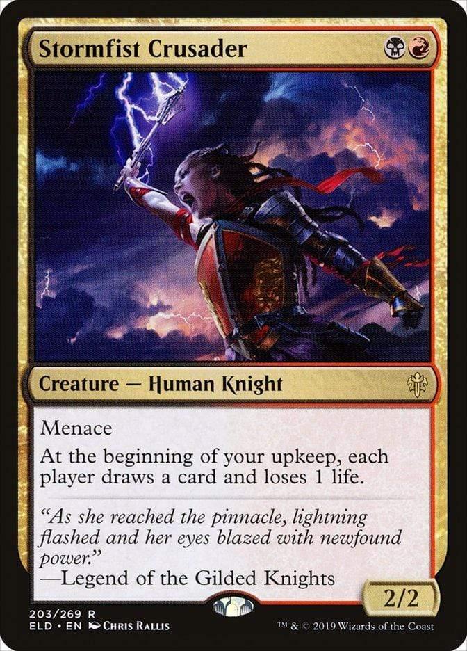 Magic: The Gathering MTG Single Stormfist Crusader [Throne of Eldraine]