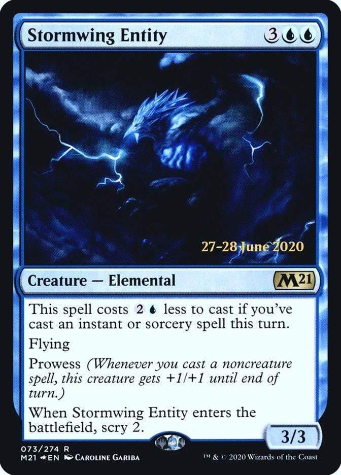 Magic: The Gathering MTG Single Stormwing Entity  [Core Set 2021 Prerelease Promos]