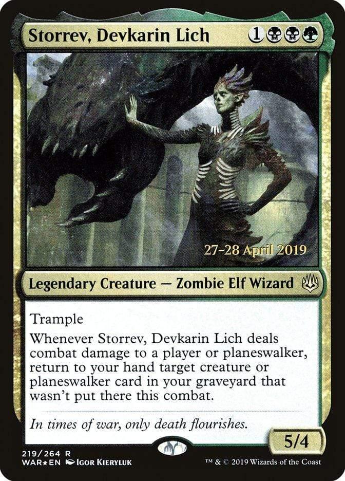 Magic: The Gathering MTG Single Storrev, Devkarin Lich  [War of the Spark Prerelease Promos]