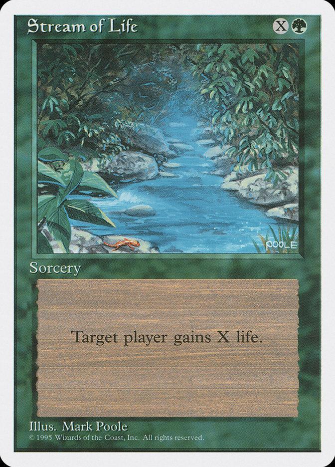 Magic: The Gathering MTG Single Stream of Life [Fourth Edition]