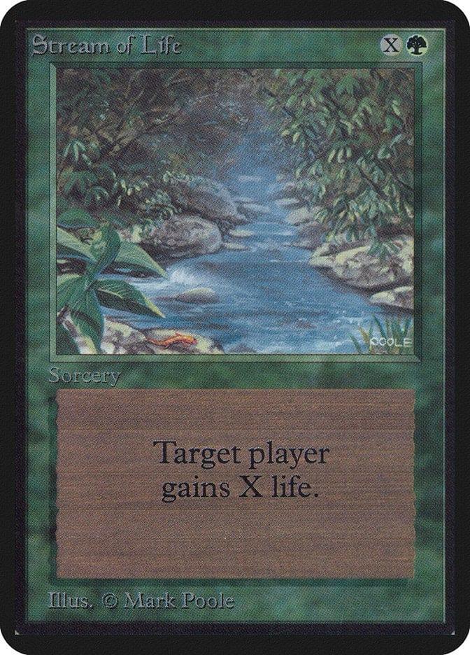 Magic: The Gathering MTG Single Stream of Life [Limited Edition Alpha]