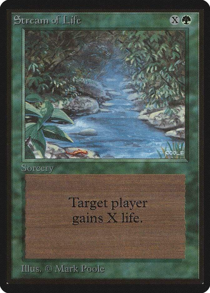 Magic: The Gathering MTG Single Stream of Life [Limited Edition Beta]