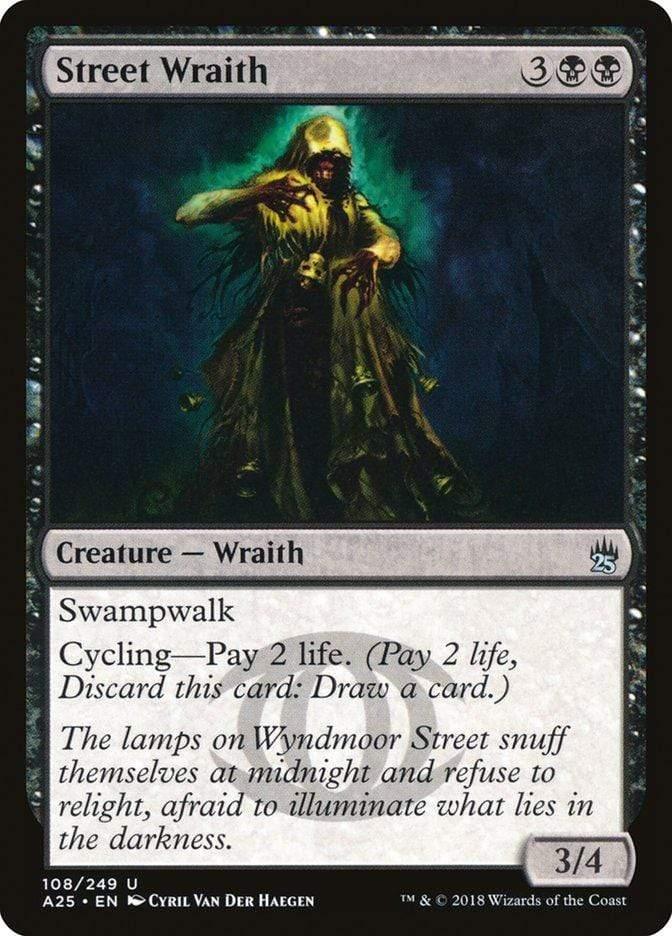 Magic: The Gathering MTG Single Street Wraith [Masters 25]