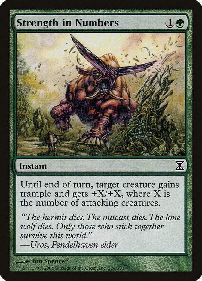 Magic: The Gathering MTG Single Strength in Numbers [Time Spiral]