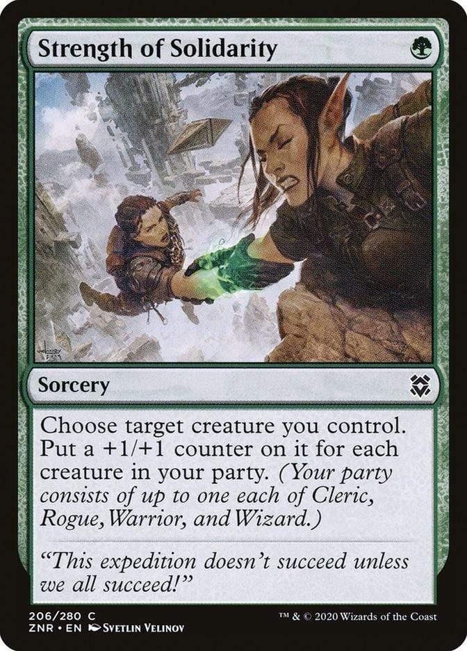 Magic: The Gathering MTG Single Strength of Solidarity [Zendikar Rising]