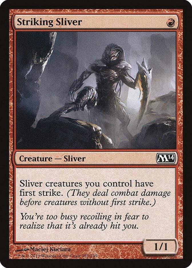 Magic: The Gathering MTG Single Striking Sliver [Magic 2014]