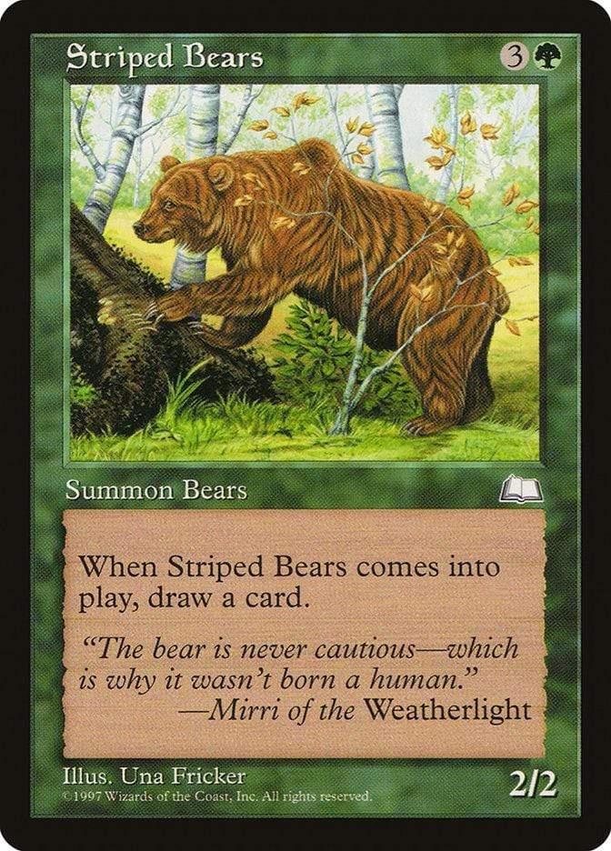 Magic: The Gathering MTG Single Striped Bears [Weatherlight]