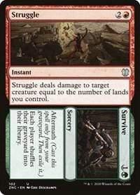 Magic: The Gathering MTG Single Struggle // Survive [Zendikar Rising Commander]
