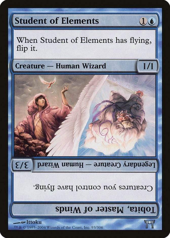 Magic: The Gathering MTG Single Student of Elements // Tobita, Master of Winds [Champions of Kamigawa]