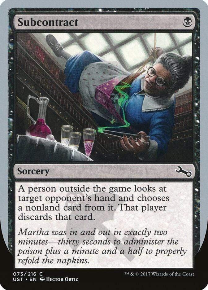 Magic: The Gathering MTG Single Subcontract [Unstable]