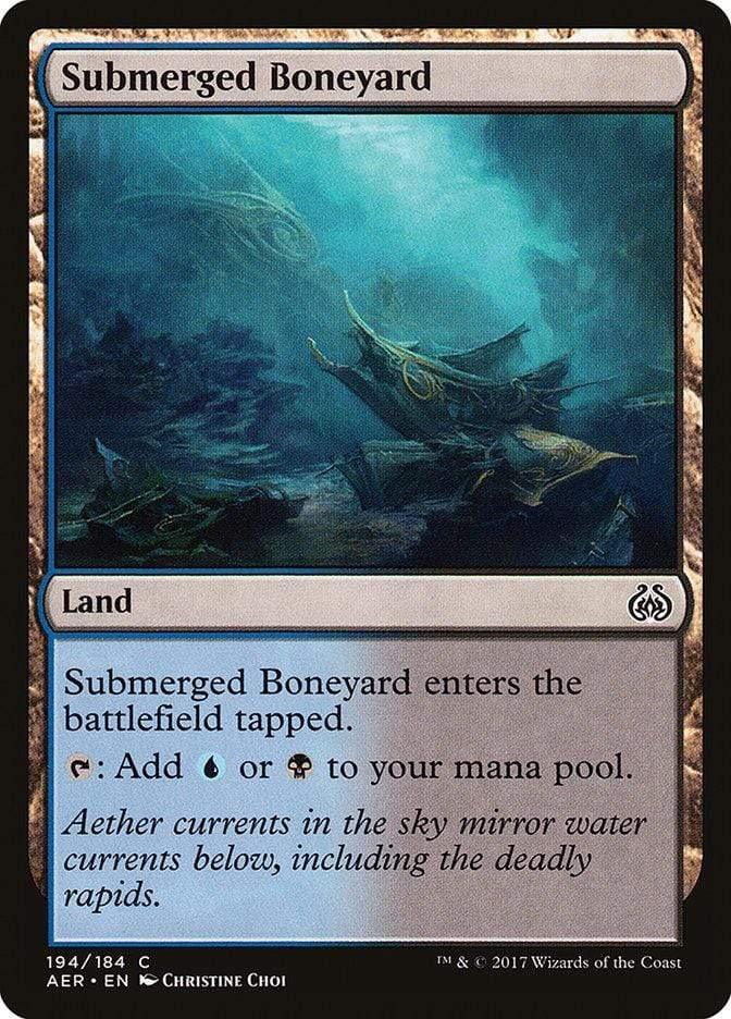 Magic: The Gathering MTG Single Submerged Boneyard [Aether Revolt]