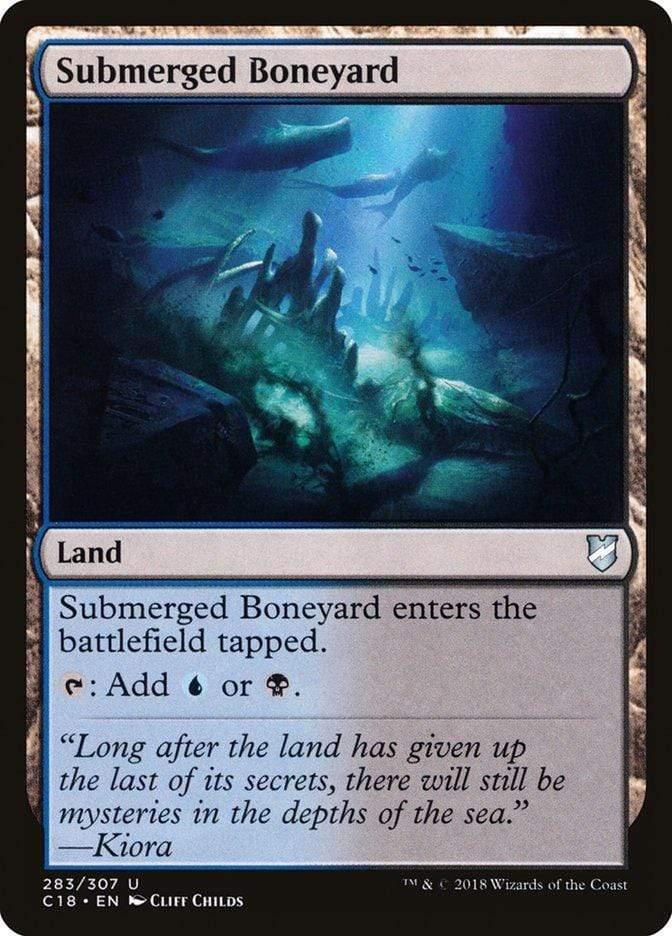 Magic: The Gathering MTG Single Submerged Boneyard [Commander 2018]