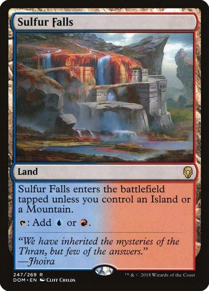 Magic: The Gathering MTG Single Sulfur Falls [Dominaria]