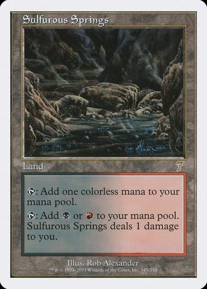 Magic: The Gathering MTG Single Sulfurous Springs [Seventh Edition]