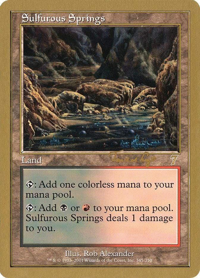 Magic: The Gathering MTG Single Sulfurous Springs [World Championship Decks 2001]