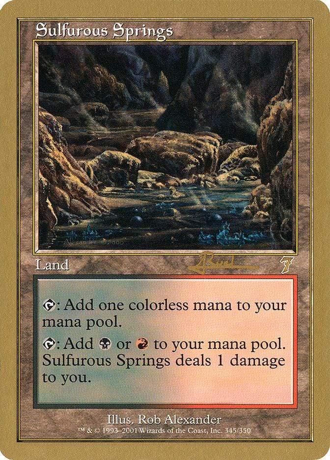 Magic: The Gathering MTG Single Sulfurous Springs [World Championship Decks 2001]