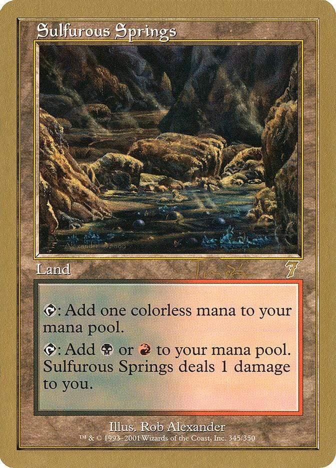 Magic: The Gathering MTG Single Sulfurous Springs [World Championship Decks 2001]