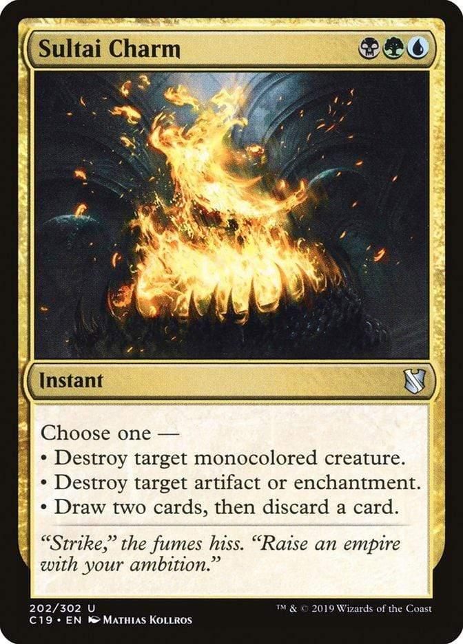 Magic: The Gathering MTG Single Sultai Charm [Commander 2019]