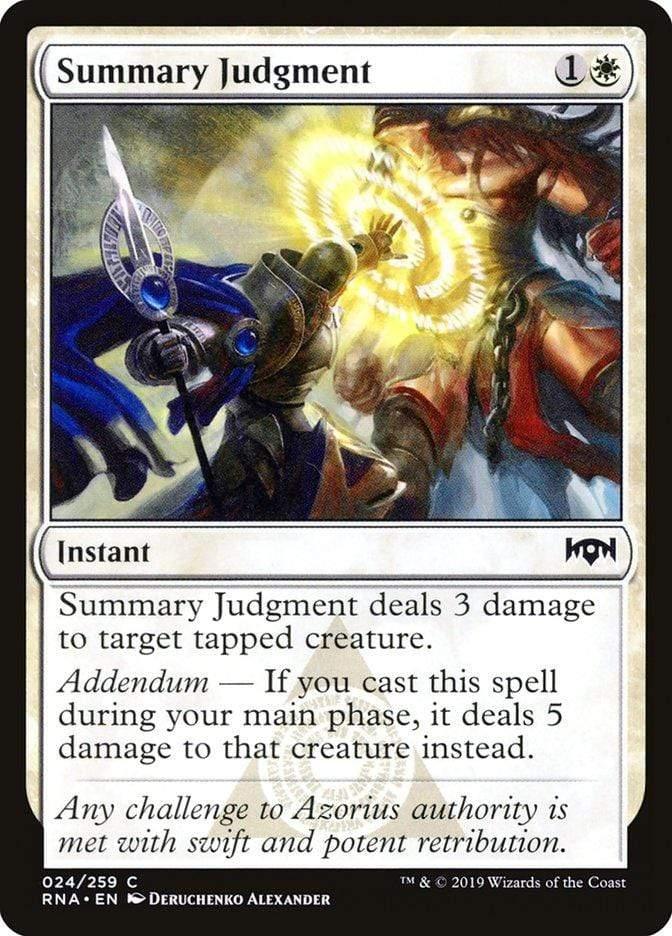 Magic: The Gathering MTG Single Summary Judgment [Ravnica Allegiance]
